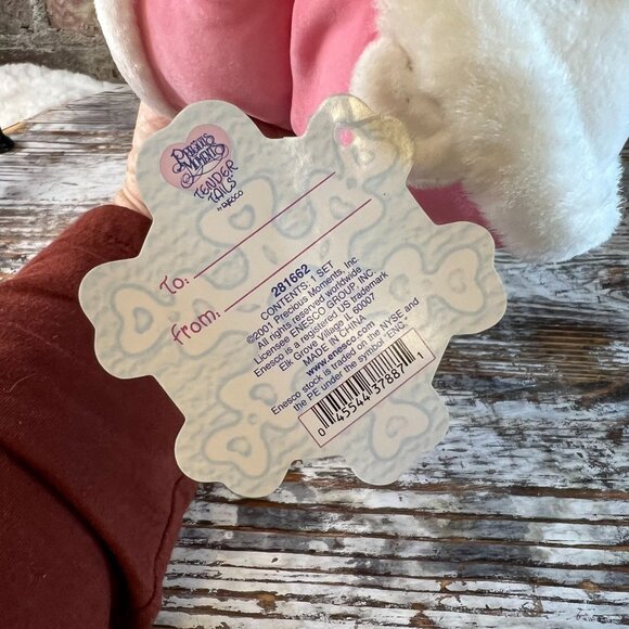 NEW Vintage Precious Moments Tender Tails Pink & Blue Polar Bears - Picture 8 of 8